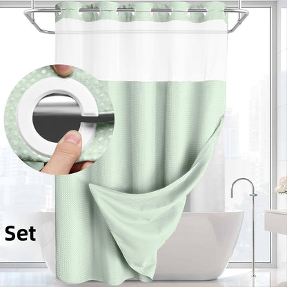 SnapLux™  Waterproof Shower Curtain – Easy Clean, Fast Dry, Mold Resistant Bathroom Curtain
