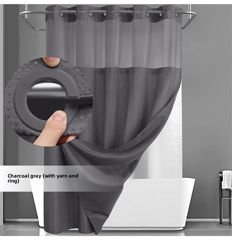 SnapLux™  Waterproof Shower Curtain – Easy Clean, Fast Dry, Mold Resistant Bathroom Curtain