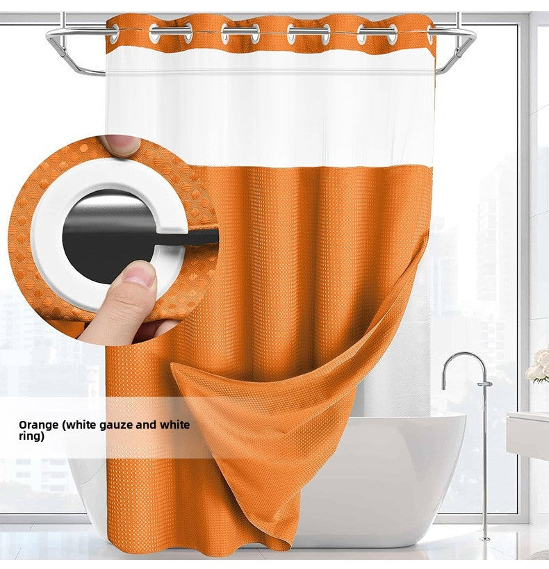 SnapLux™  Waterproof Shower Curtain – Easy Clean, Fast Dry, Mold Resistant Bathroom Curtain