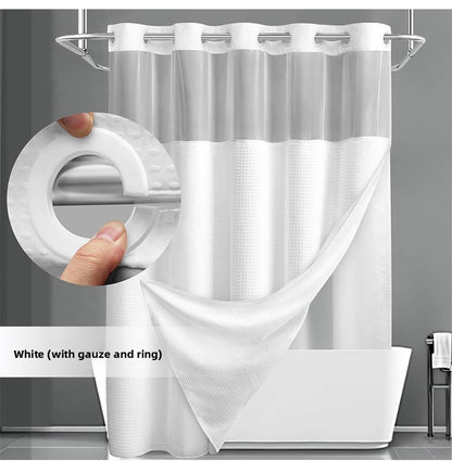 SnapLux™  Waterproof Shower Curtain – Easy Clean, Fast Dry, Mold Resistant Bathroom Curtain